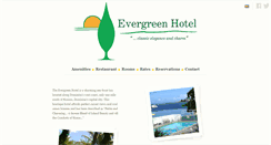 Desktop Screenshot of evergreenhoteldominica.com